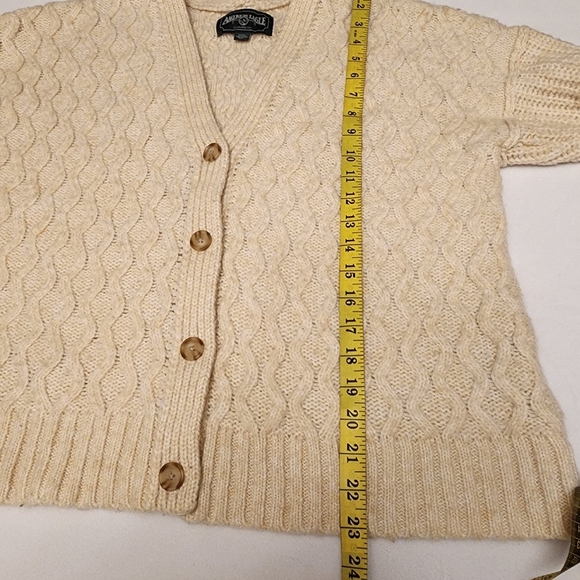 American Eagle Chunky Oversized V-neck Button Sweater Size S - Picture 10 of 11